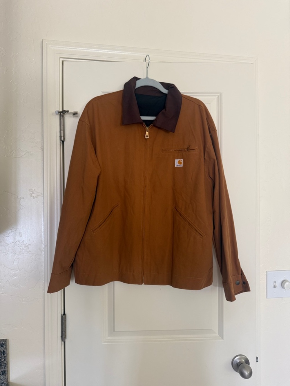 Carhartt Dupe Brown Jacket with Dark Brown Collar - Never Worn